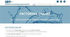 Desktop Screenshot of factoring-online.de