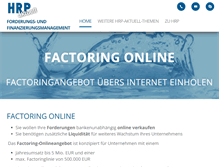 Tablet Screenshot of factoring-online.de